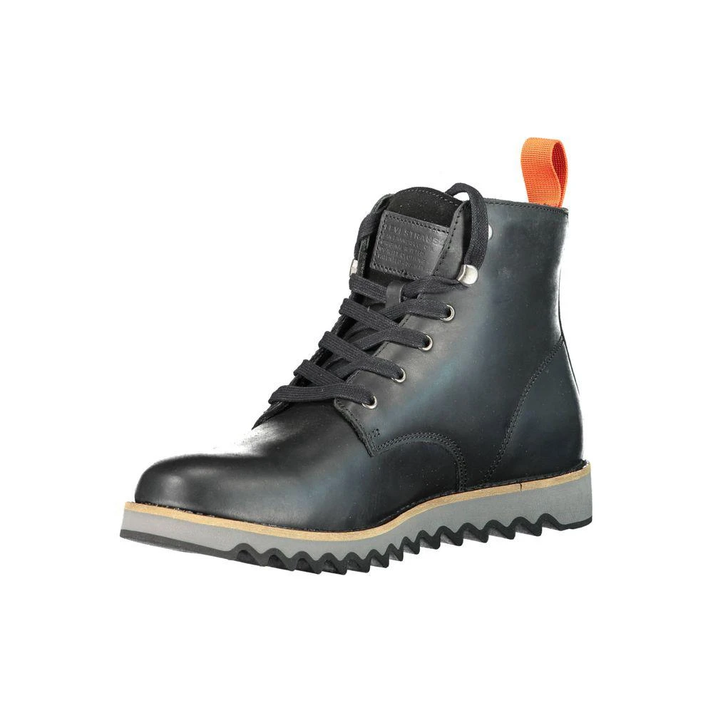 Levi's Black Leather Men Boot 3