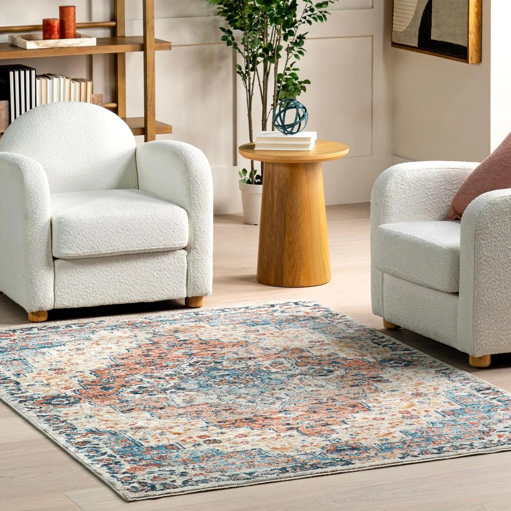 nuLOOM Diana Medallion Vintage Area Rug 5