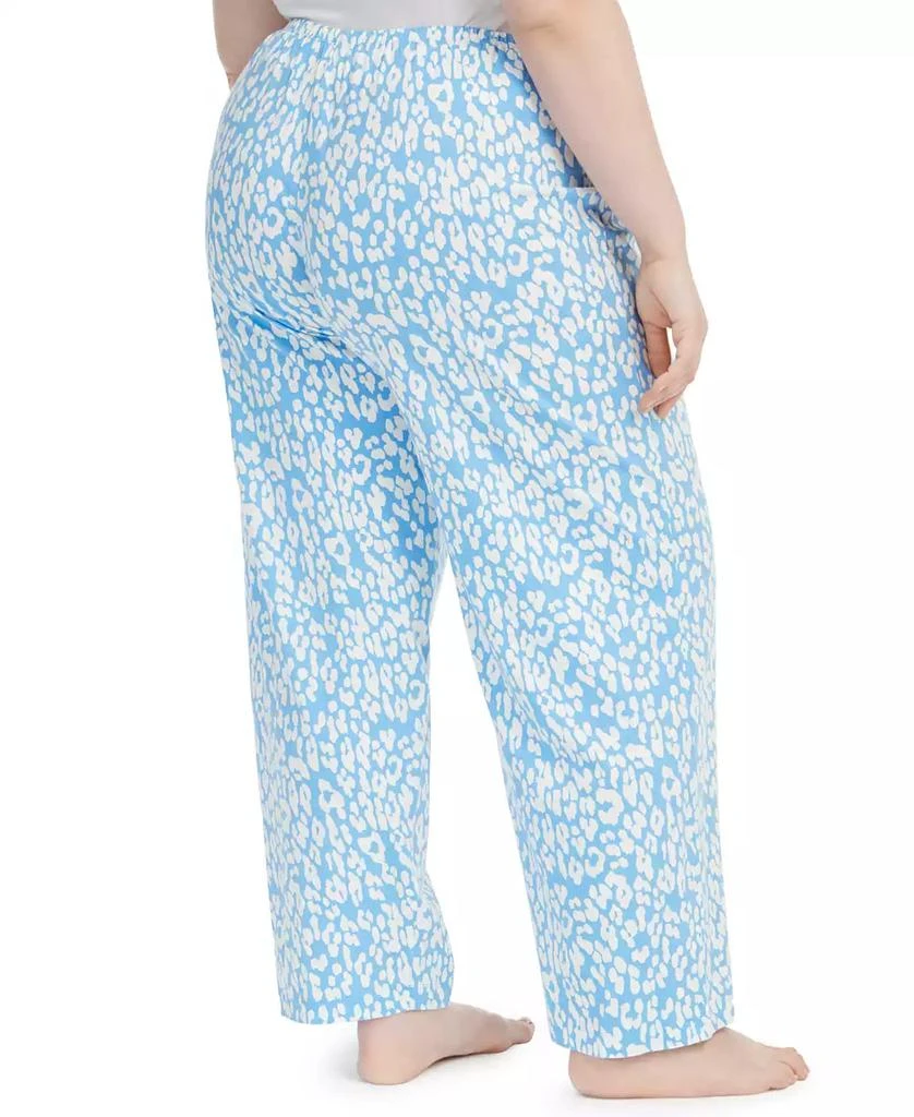 Hue Womens Plus size Sleepwell Printed Knit pajama pant made with Temperature Regulating Technology 2