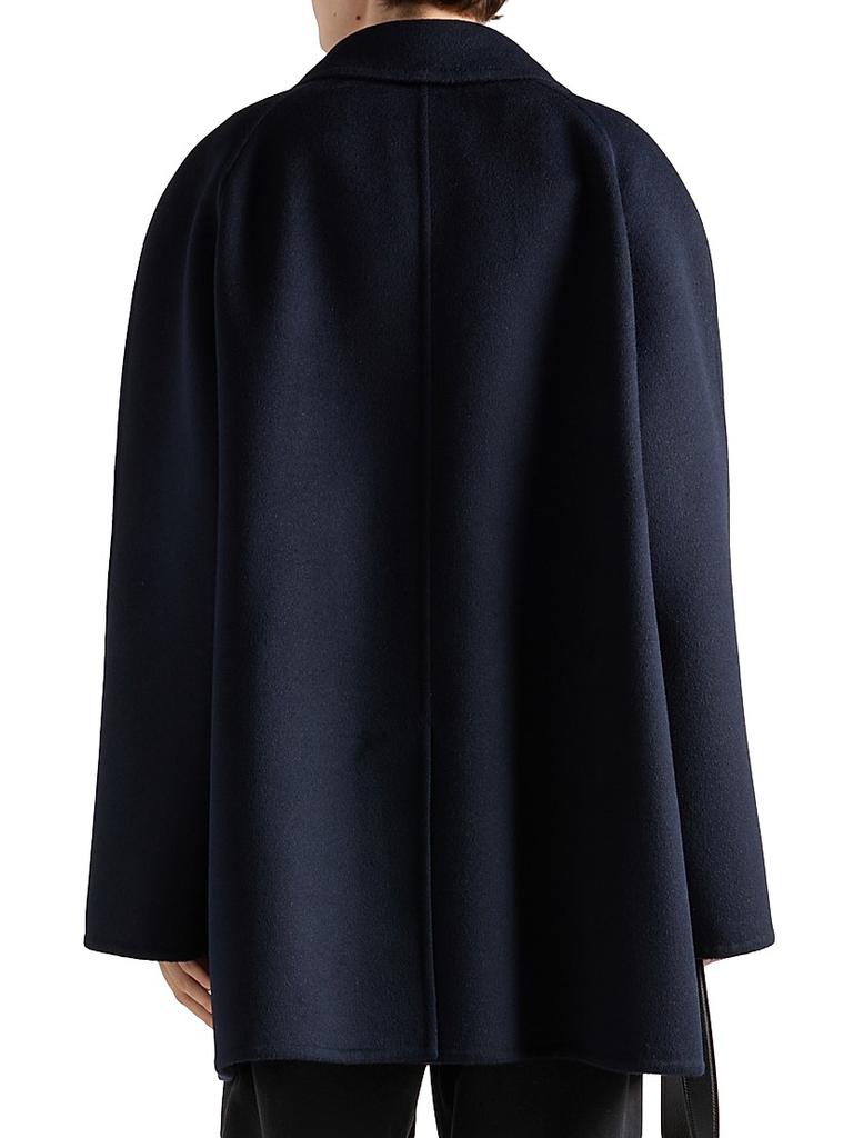 Prada Double-Breasted Cashgora Coat - Coats - Free Shipping