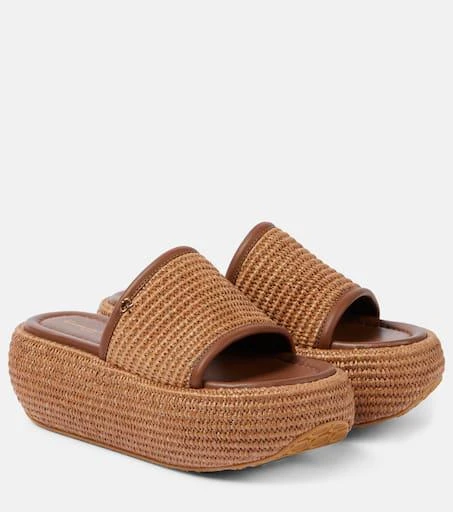 Beautiful Marc Evani Tan Leather Weave Shoes Marco Evani Italy Brown Ostrich Woven Leather Men main image 3