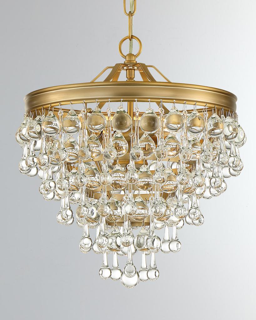 Crystorama Calypso 3-Light Crystal Mini Chandelier