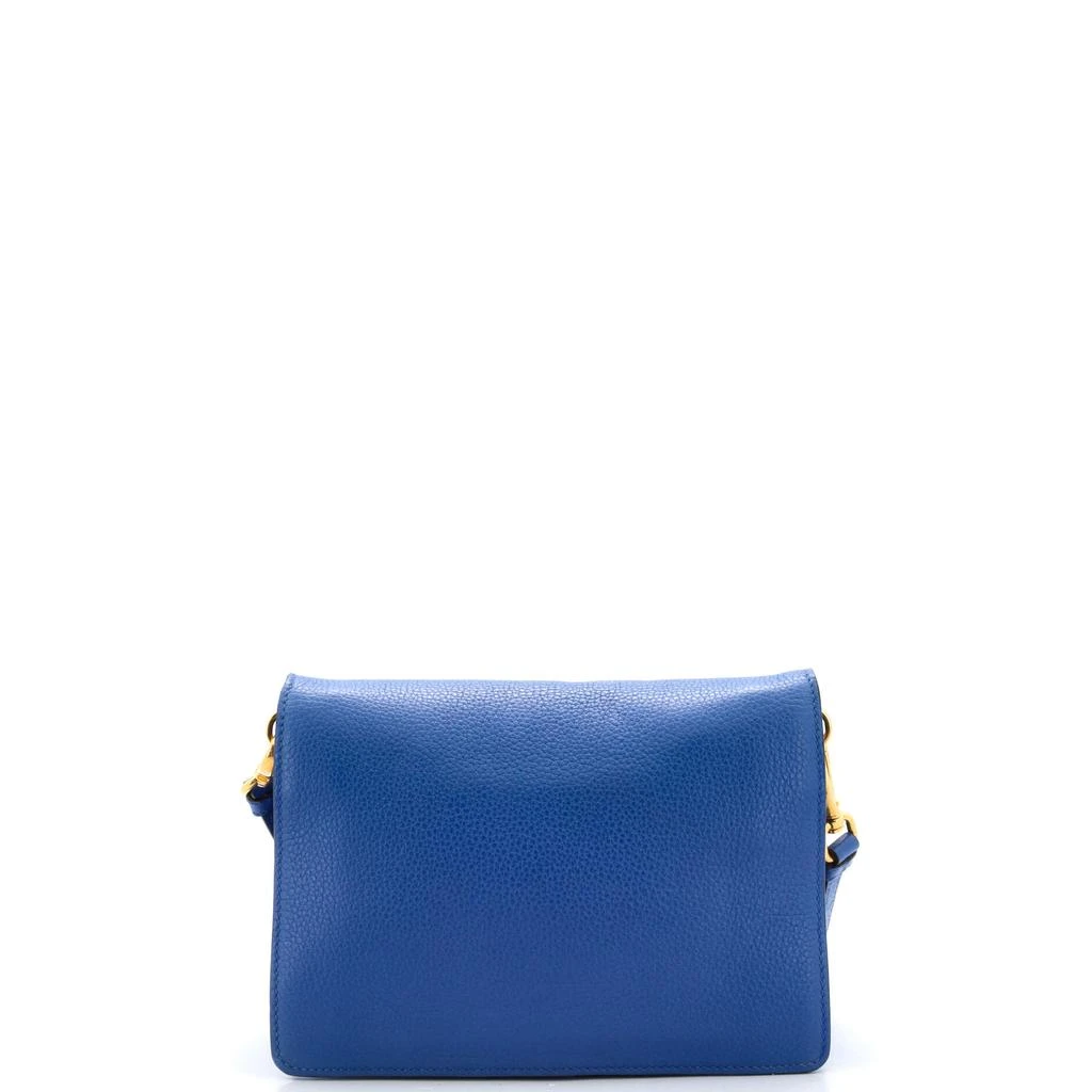 Prada Dual Strap Flap Crossbody Bag Vitello Daino Small 4