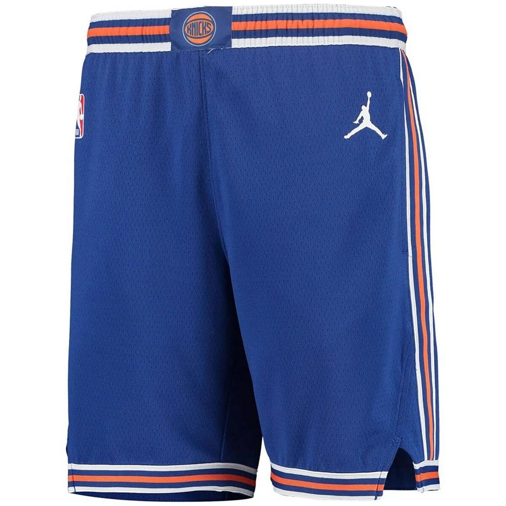 Jordan Big Boys and Girls Blue New York Knicks 2019/20 Swingman Performance Shorts - Statement Edition 4