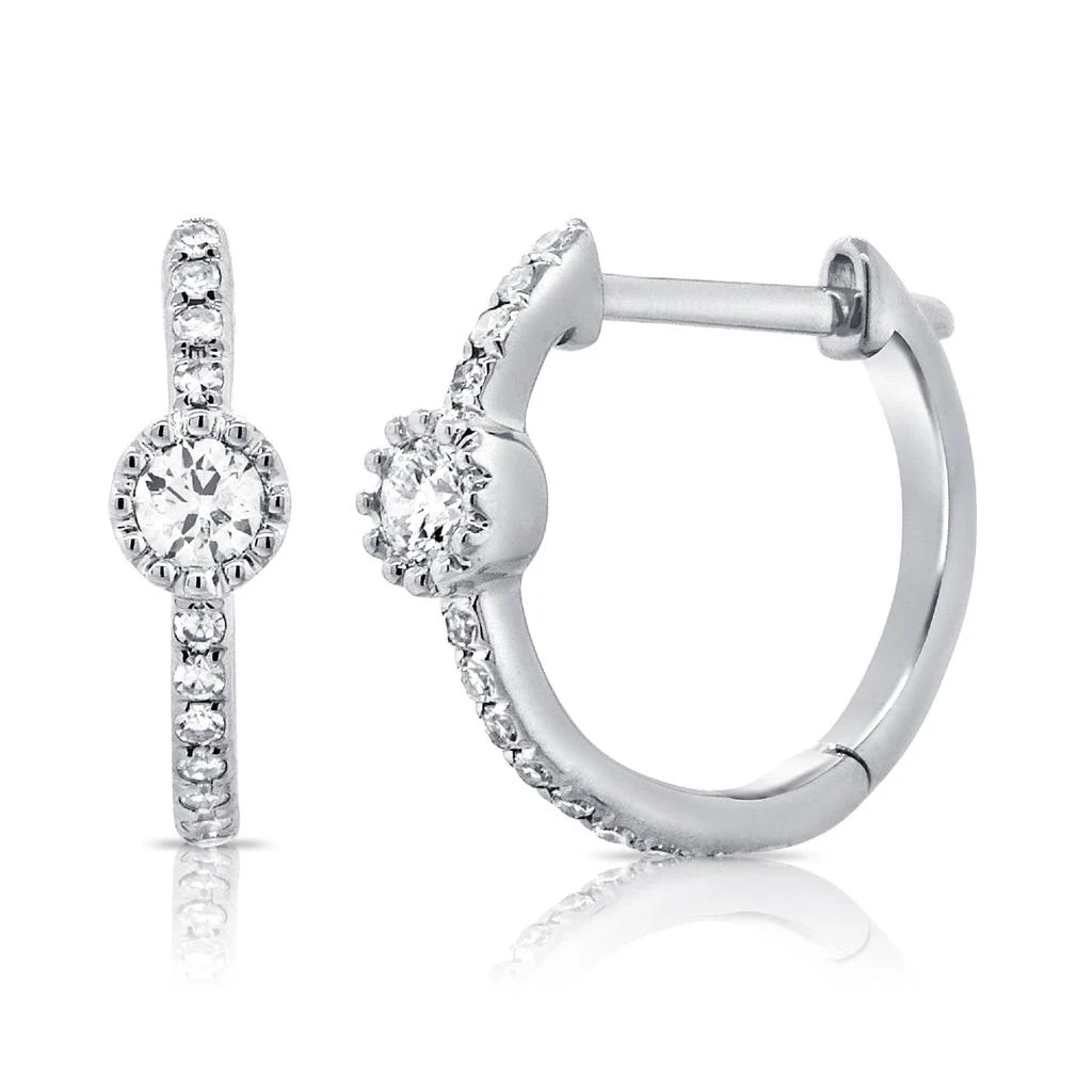 Sabrina Designs 14K White Gold Huggie Earrings