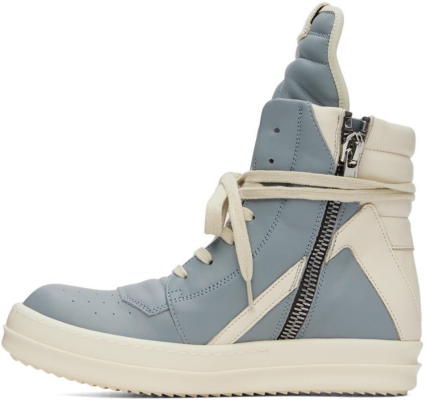 【Rick Owens】トープ＆オフホワイト Hollywood Geobasket Taupe & Off-White Hollywood Geobasket Sneakers by Rick Owens