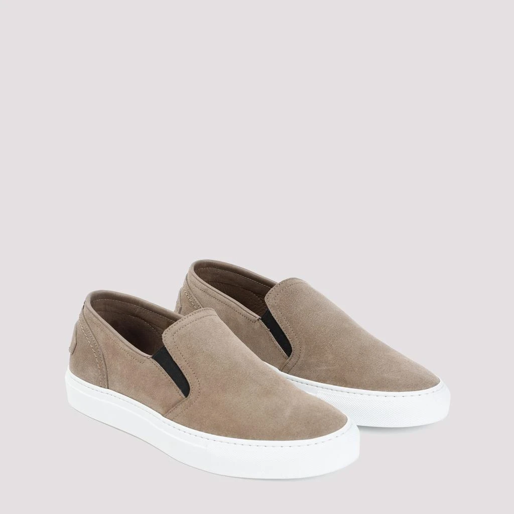 Brioni Suede Slip-On Sneakers, Gray Brioni - Classic Caffe Suede Slip On Sneaker | Mitchell Stores main image 4