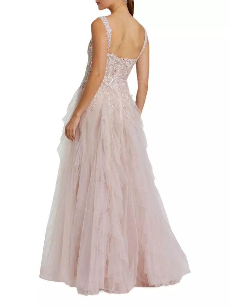 Mac Duggal Prom Tulle Bustier Fit & Flare Gown 2