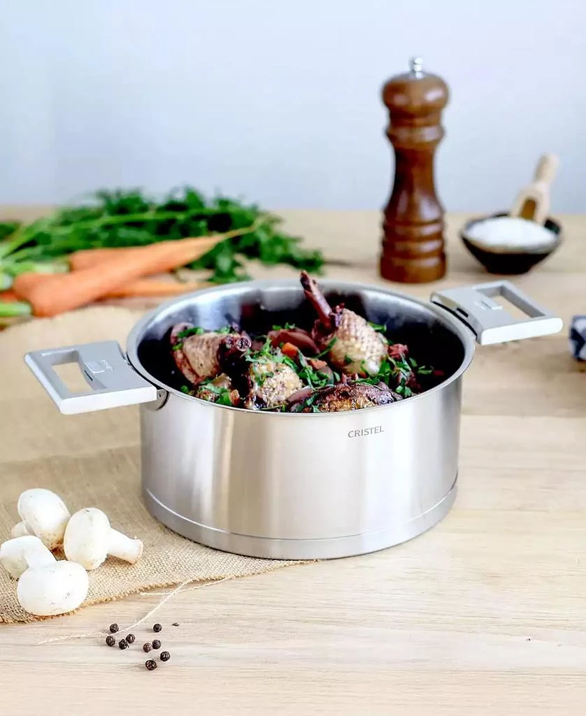 Cristel Stainless Steel 3-Piece Strate Saucepan Set 6