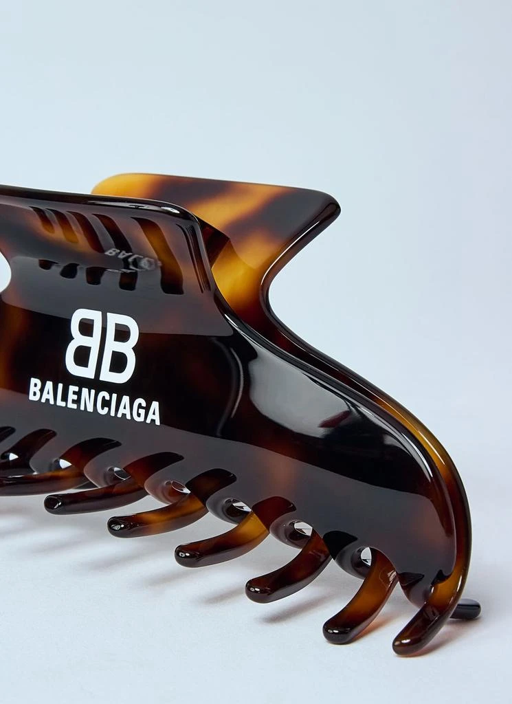 Balenciaga Logo Print Holli Hair Clip 3