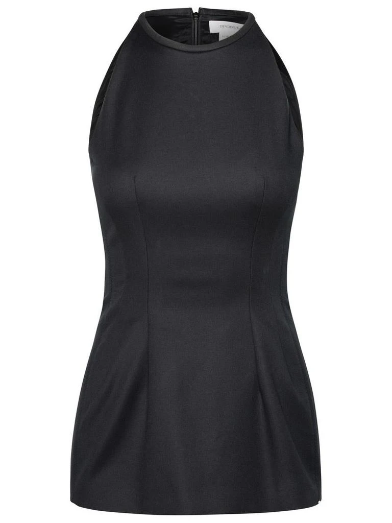 Max Mara Sportmax 'Addi' Black Cotton Blend Top 1