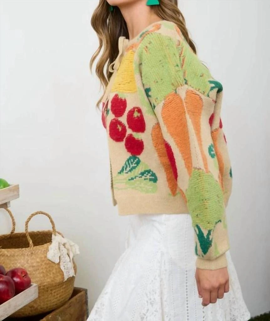 Blu Pepper Blu Pepper - Veggie Sweater Cardigan 3