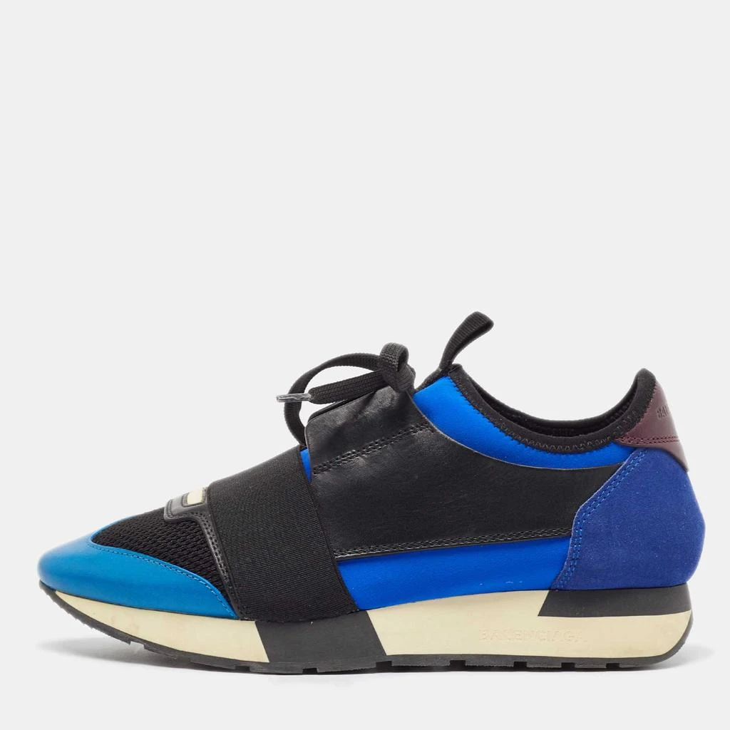 Balenciaga Balenciaga Multicolor Suede and Leather Race Runner Sneakers Size 38 1