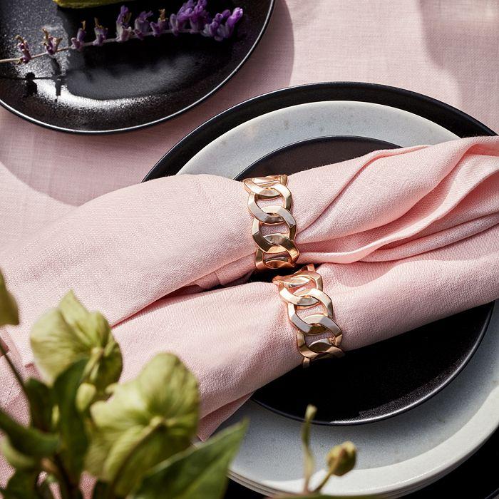 L'Objet Cuban Link Napkin Rings, Set of 4