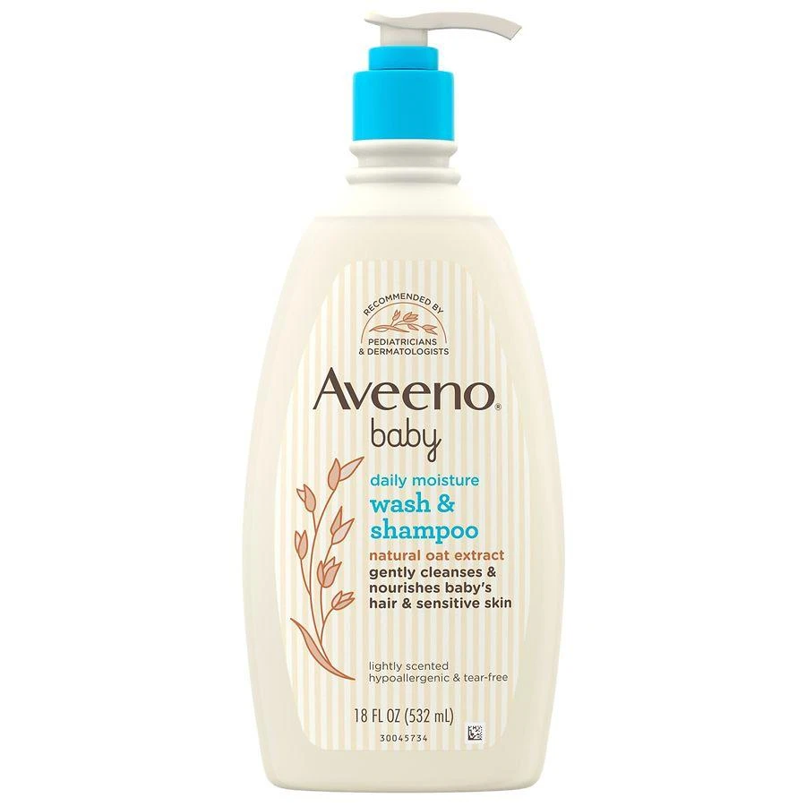 Aveeno Baby Body Wash Shampoo, Oat Extract 1