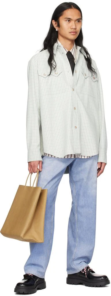 Bottega Veneta Silver Watch Hoop Earrings 4