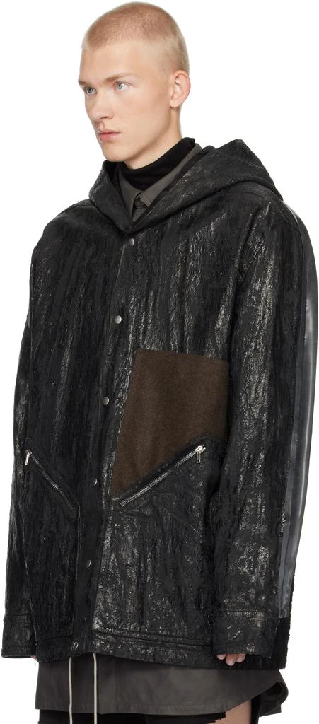 Rick Owens Black Porterville Tour Denim Jacket 4