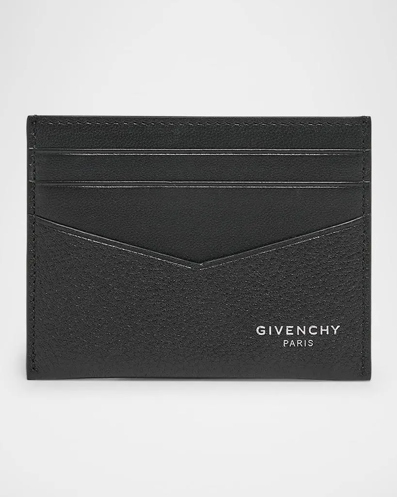 Givenchy Men's Leather V-Cut Card Holder
