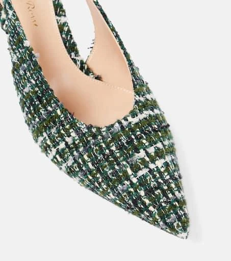 Gianvito Rossi 55 bouclé slingback pumps 5