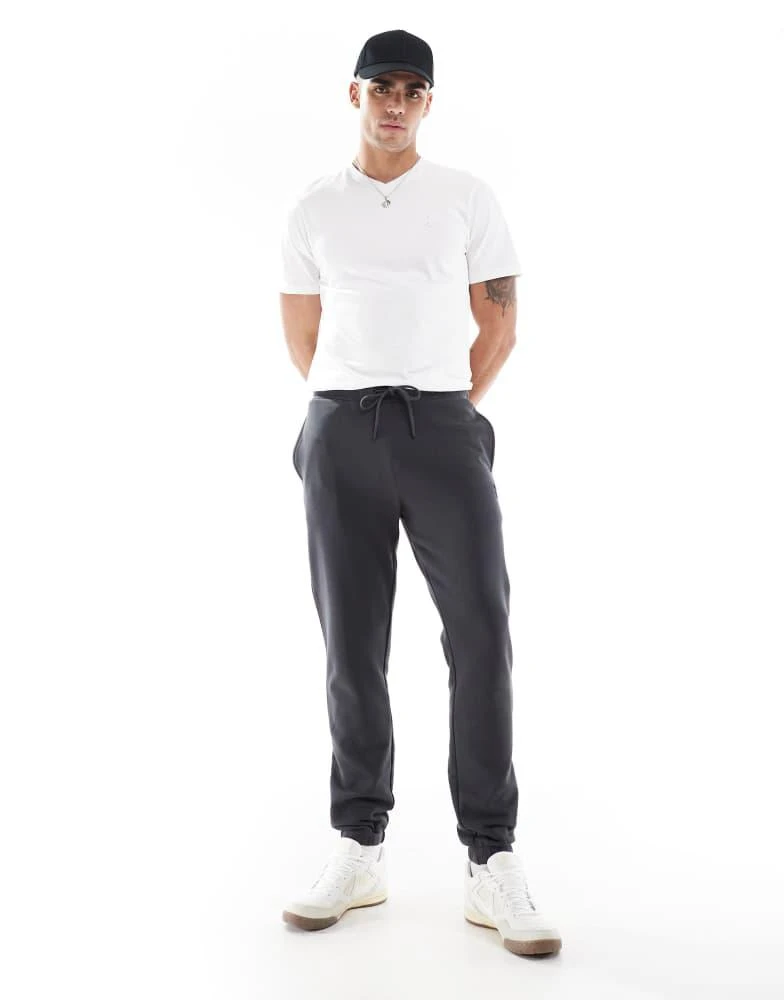 Lyle & Scott Lyle & Scott superfine slim sweatpants in gunmetal grey 1