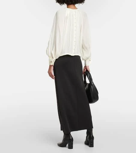 Max Mara Narvel silk crêpe top 3