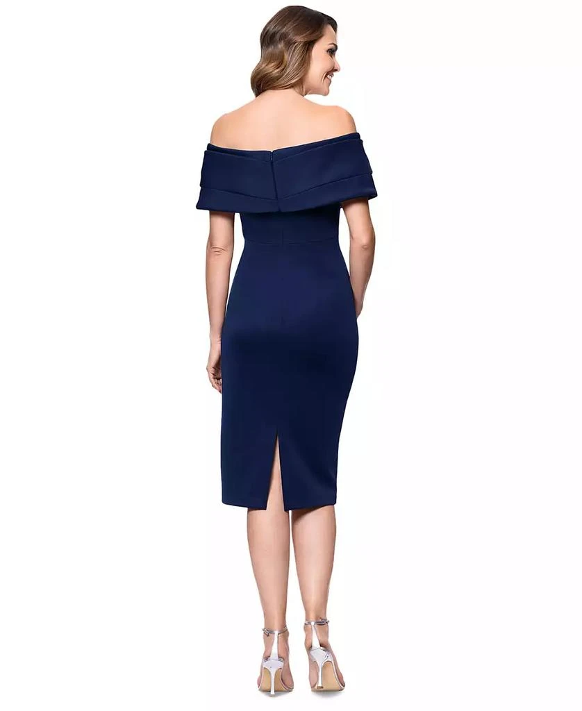 Betsy & Adam Petite Off-The-Shoulder Sheath Dress 4