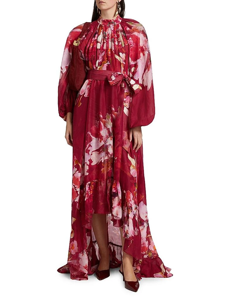 Hemant & Nandita Tuhi Floral High-Low Maxi Dress 3