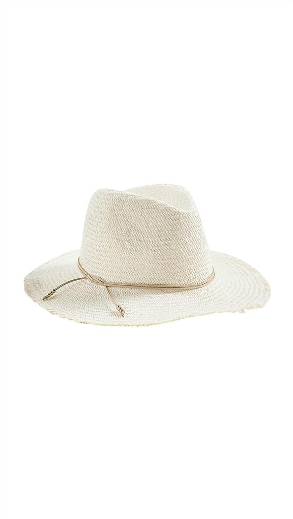 Hat Attack Classic Straw Travel Hat With Fringe