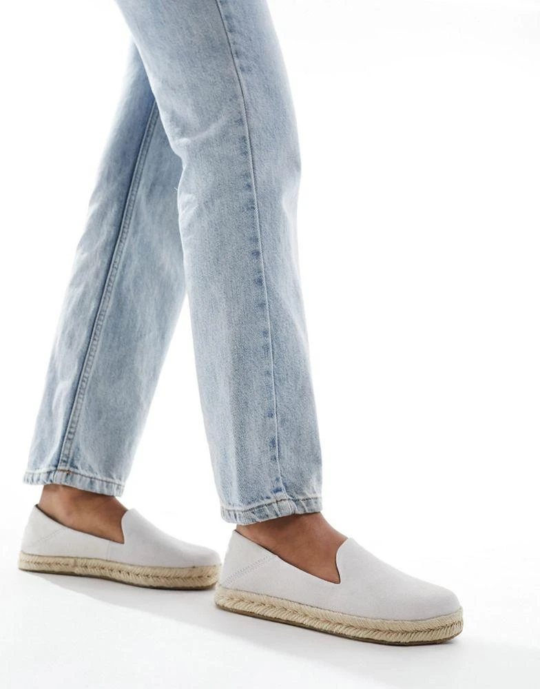 TOMS Toms Santiago espadrilles in putty grey suede 4