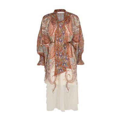 Zimmermann Rhiannon tie neck midi dress 1