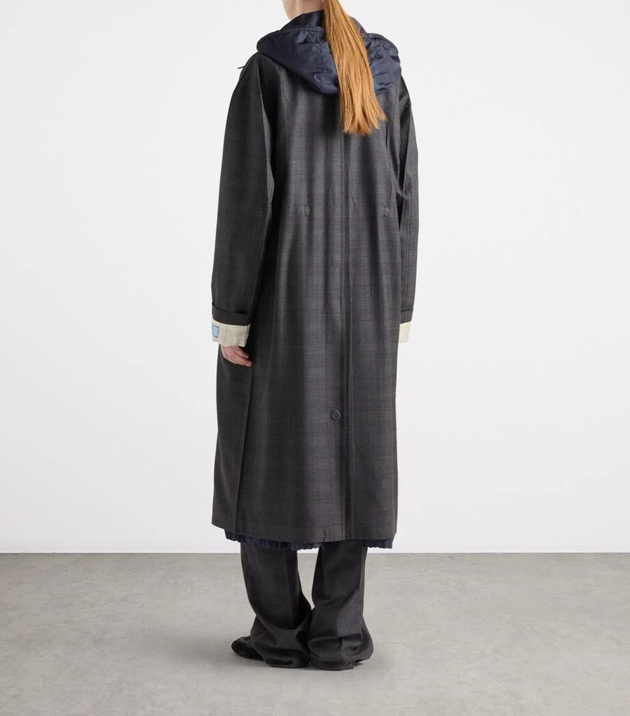 Prada Wool Cuff-Detail Coat 5