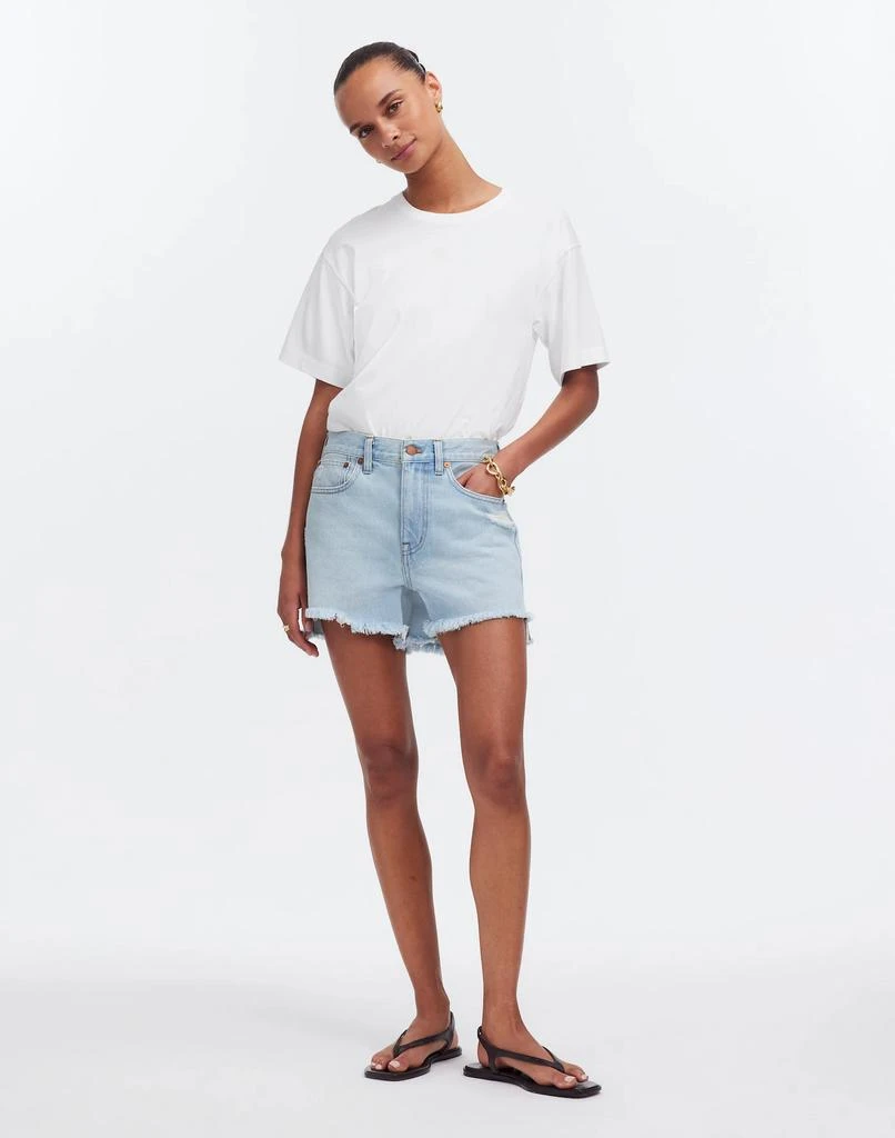 Relaxed Mid-Length Denim Shorts in Wengler Wash: Step-Hem Edition