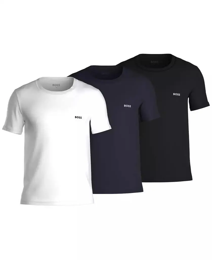 Hugo Boss Men's 3-Pack Classic Logo-Print Cotton T-Shirts