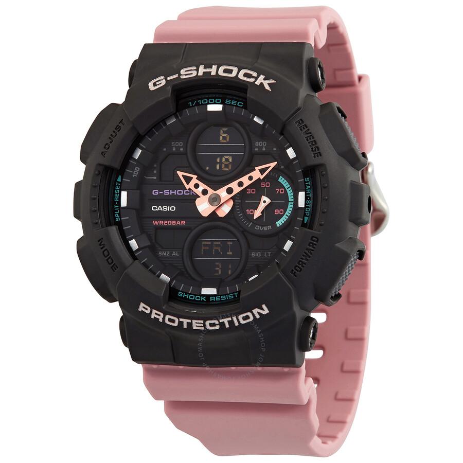 Casio G-Shock Alarm World Time Chronograph Quartz Analog-Digital Ladies Watch GMAS140-4A