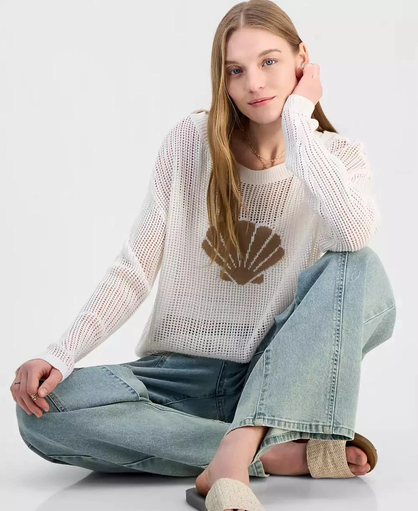 Ultra Flirt Juniors
 Icon Open-Knit Sweater 3