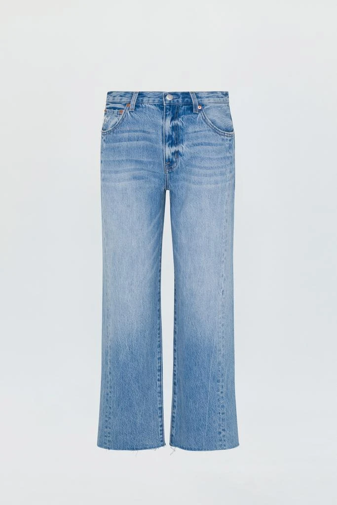 Pistola Denim Bobbie Mid Rise Straight - Facade 6
