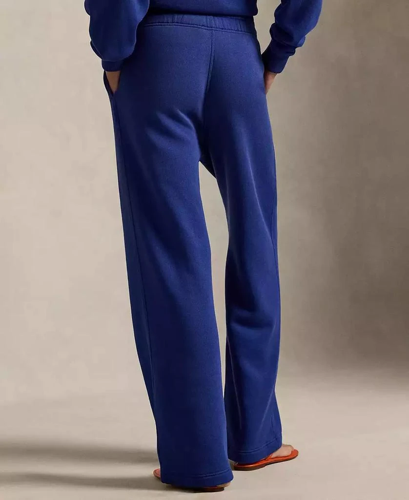 Ralph Lauren Women
s Drawstring Fleece Wide-Leg Sweatpant 4