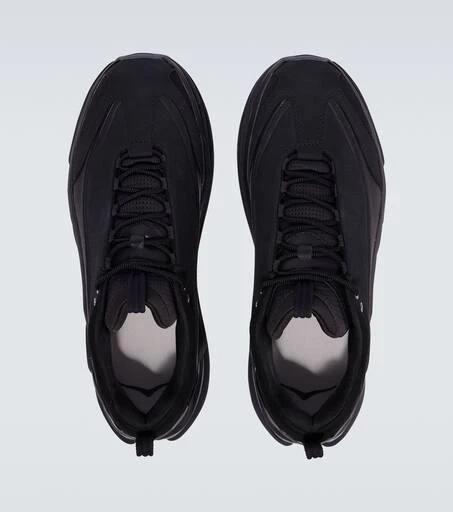 Hoka One One Elevon X leather-trimmed sneakers 4