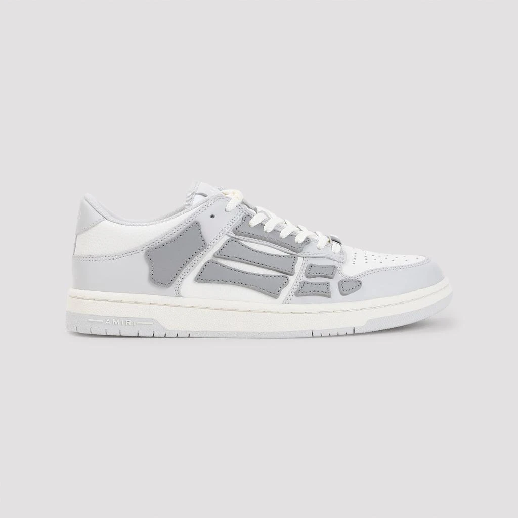 AMIRI Grey Skel Top Low Leather Sneakers 3