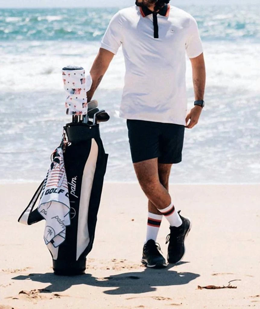 Palm Golf Co. Union Polo In Red, White And Blue 1
