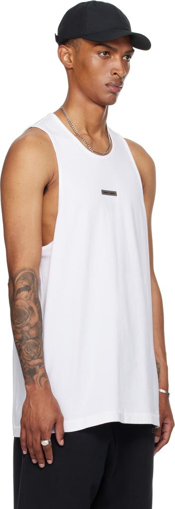 Essentials White Vintage Fit Tank Top