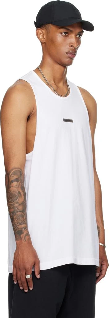 Essentials White Vintage Fit Tank Top 2