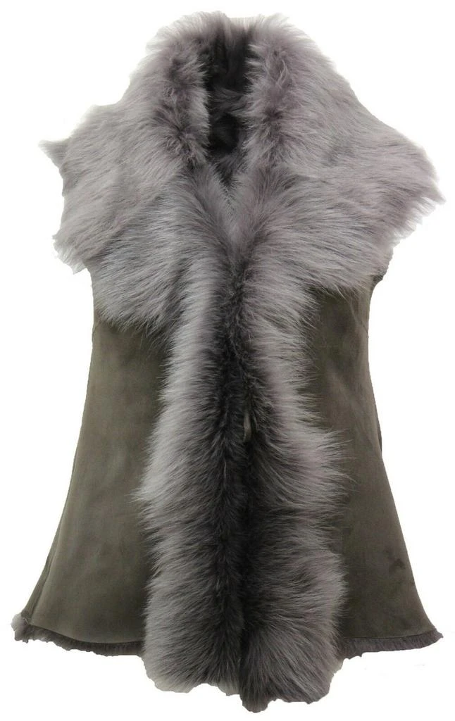 Infinity Leather Women's Toscana Sheepskin Short Gilet-Denver 1