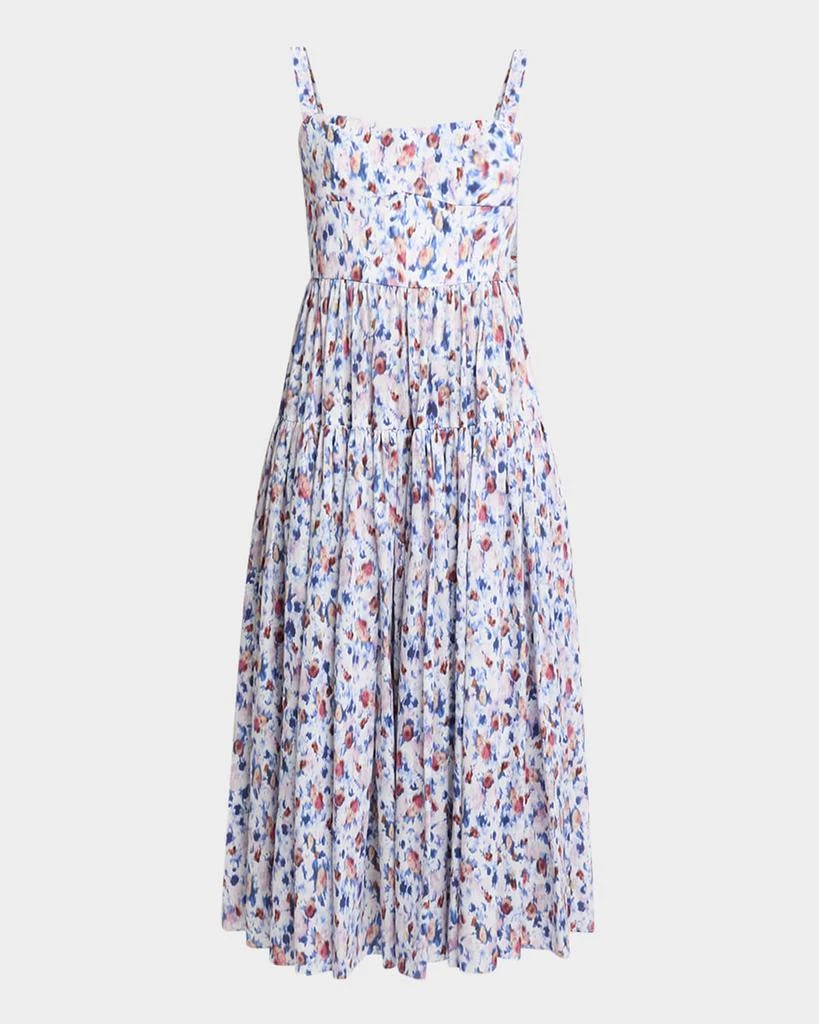 Erdem Tiered Fit-And-Flare Midi Dress 1