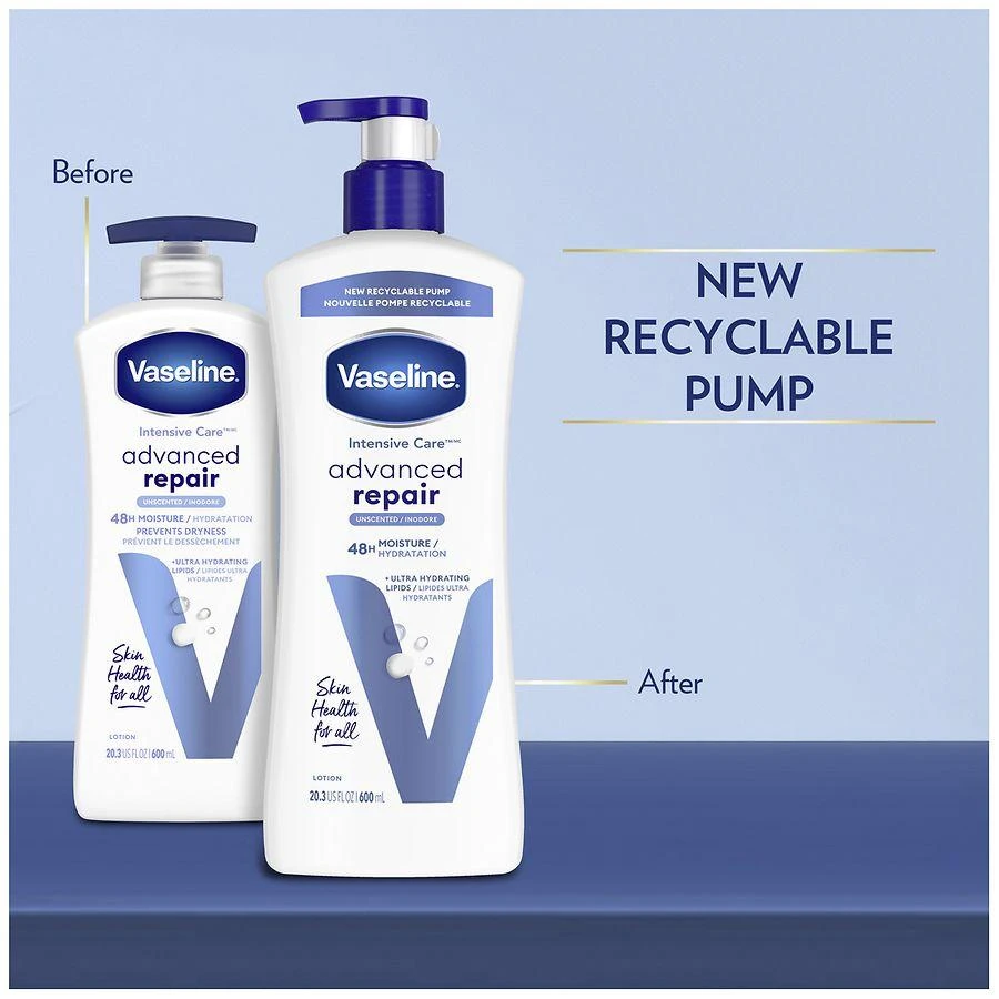 Vaseline Advanced Repair Body Lotion Unscented 5