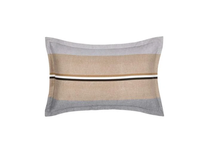 Boss Home BOSS Home - Taie d
oreiller en satin de coton, Iconic Stripe