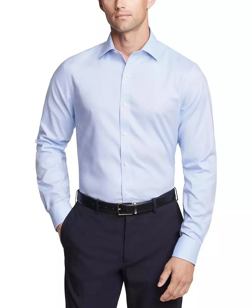 Tommy Hilfiger Men's Slim Fit TH Flex Essentials Wrinkle Resistant Stretch Dress Shirt 1