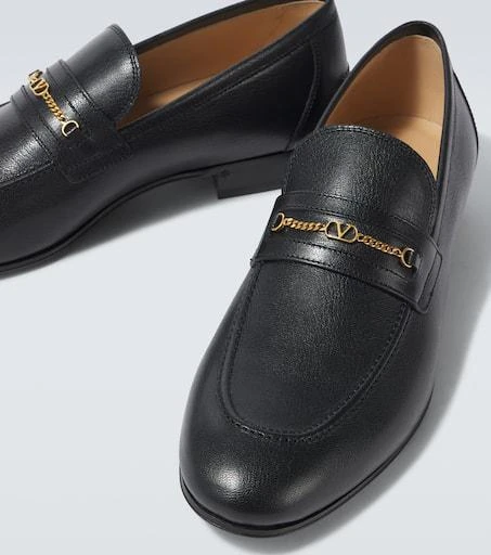 Valentino VLogo leather loafers 3