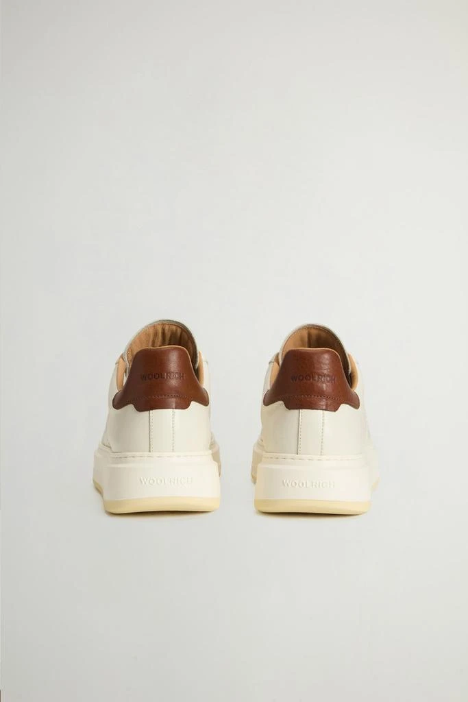 Woolrich Arrow Sneakers in Leather - Men - White 3
