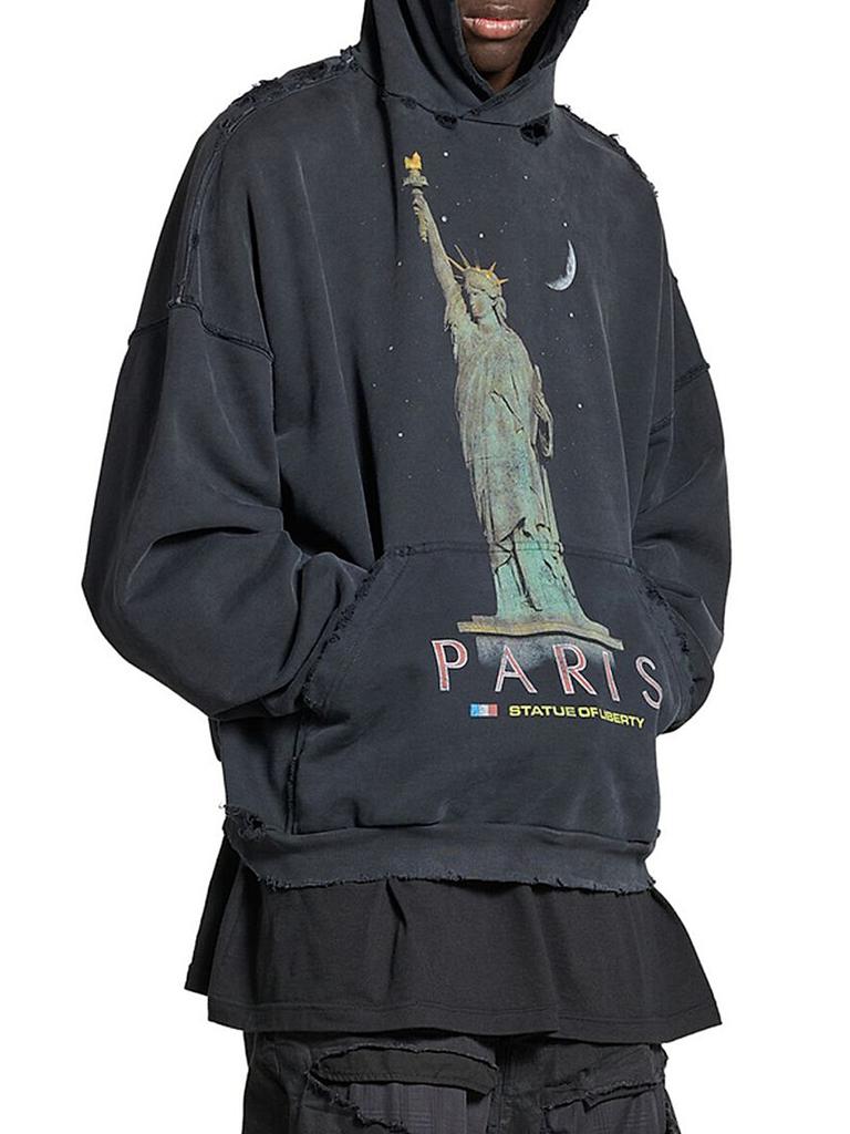Balenciaga Paris Liberty Hoodie Oversized - Free Shipping